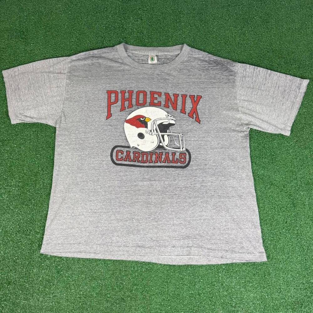 80s Phoenix Cardinals Paper Thin T-Shirt Gray Desert Sportwear Men’s L Vintage